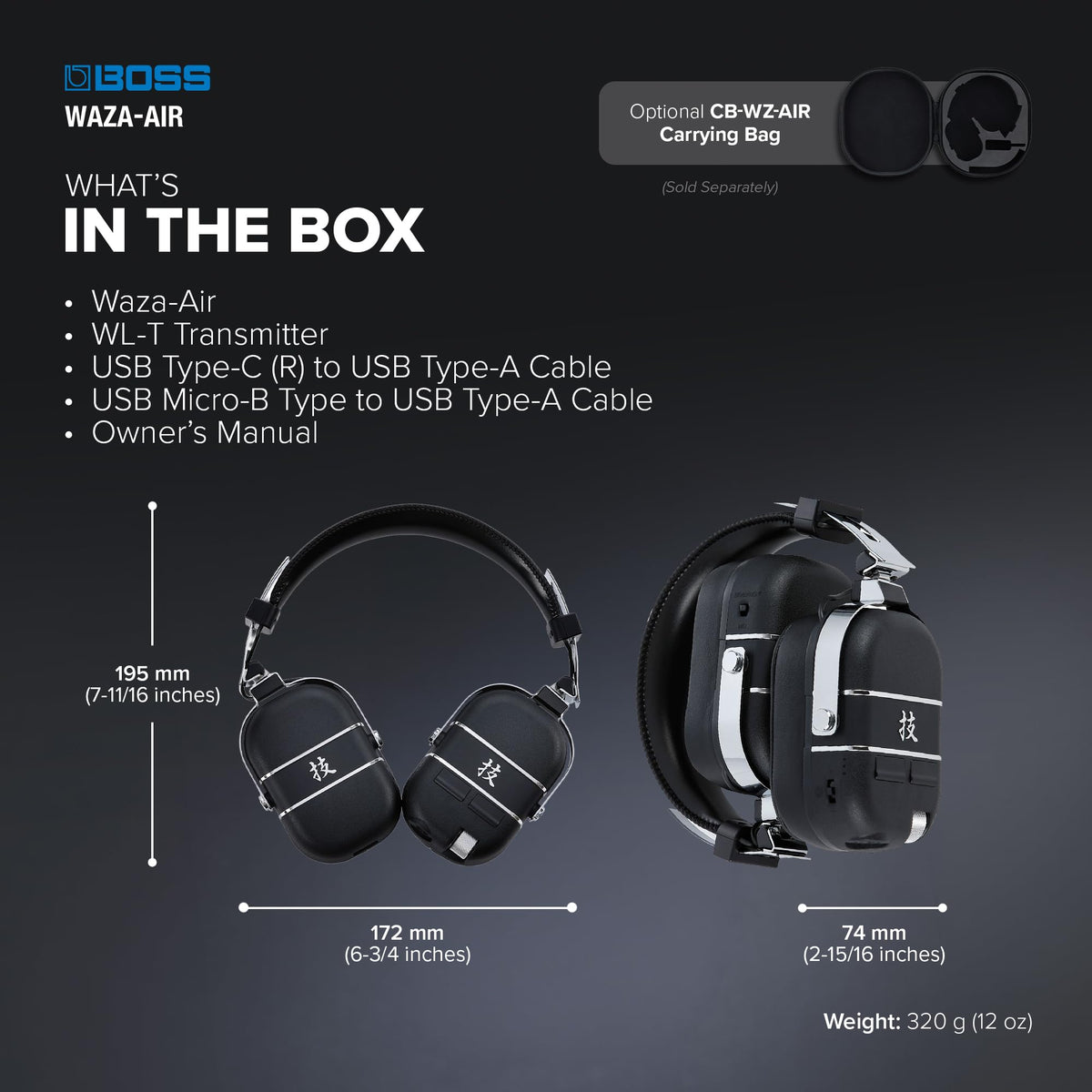 BOSS WAZA-AIR Wireless Personal Guitar Amplification System