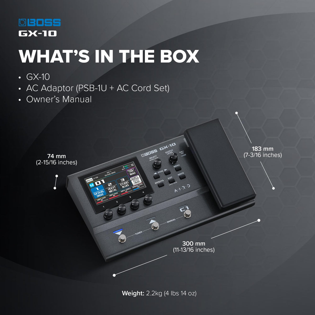 BOSS GX-10 Guitar & Bass Effects Processor