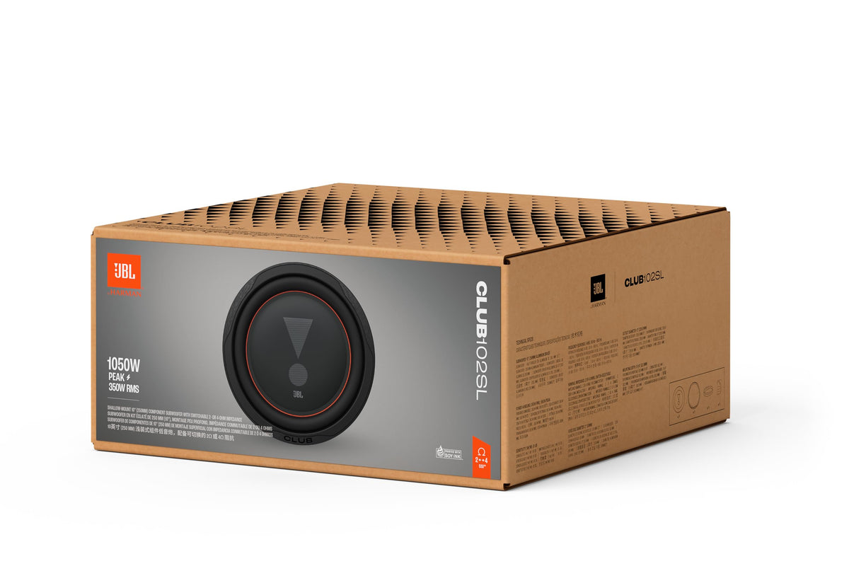 JBL CLUB 102SL 10" Shallow-Mount Subwoofer