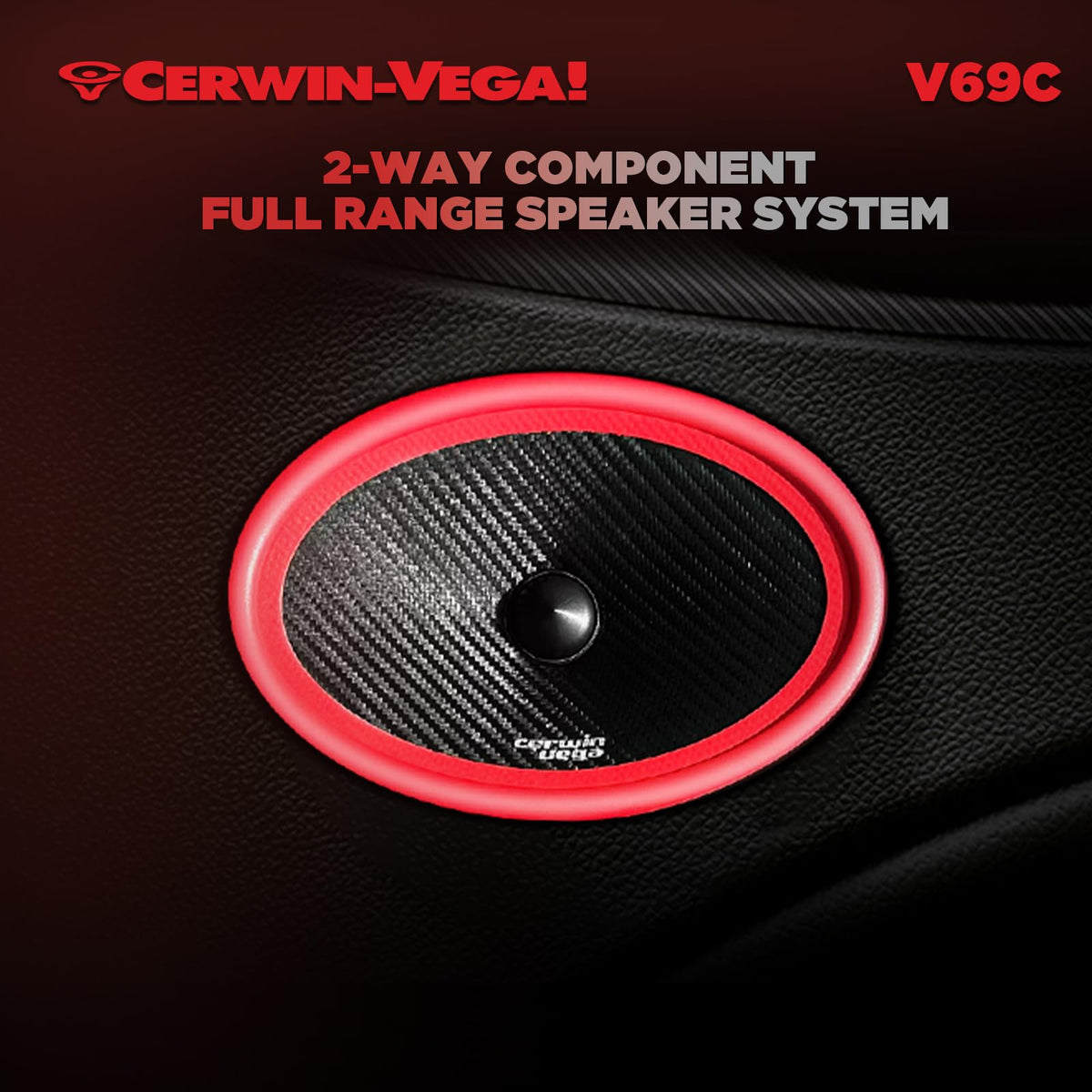 Cerwin-Vega V69C 6" x 9" 2-Way Component Speakers