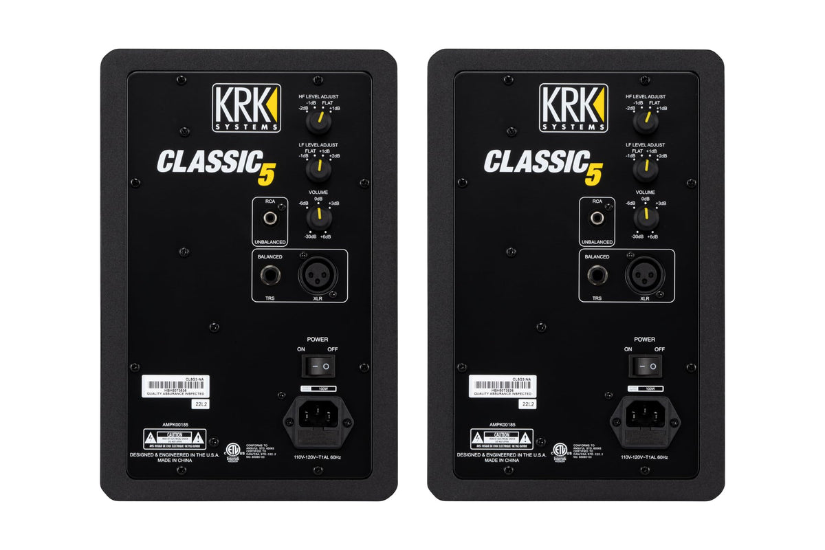KRK CL5G3PK1 5" Powered Studio Monitor Pair Pack