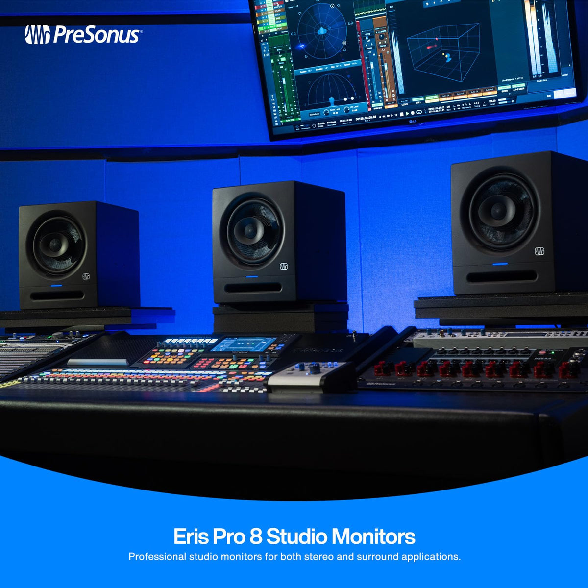 PreSonus ERISPRO-8 8-Inch Active Coaxial Studio Monitor