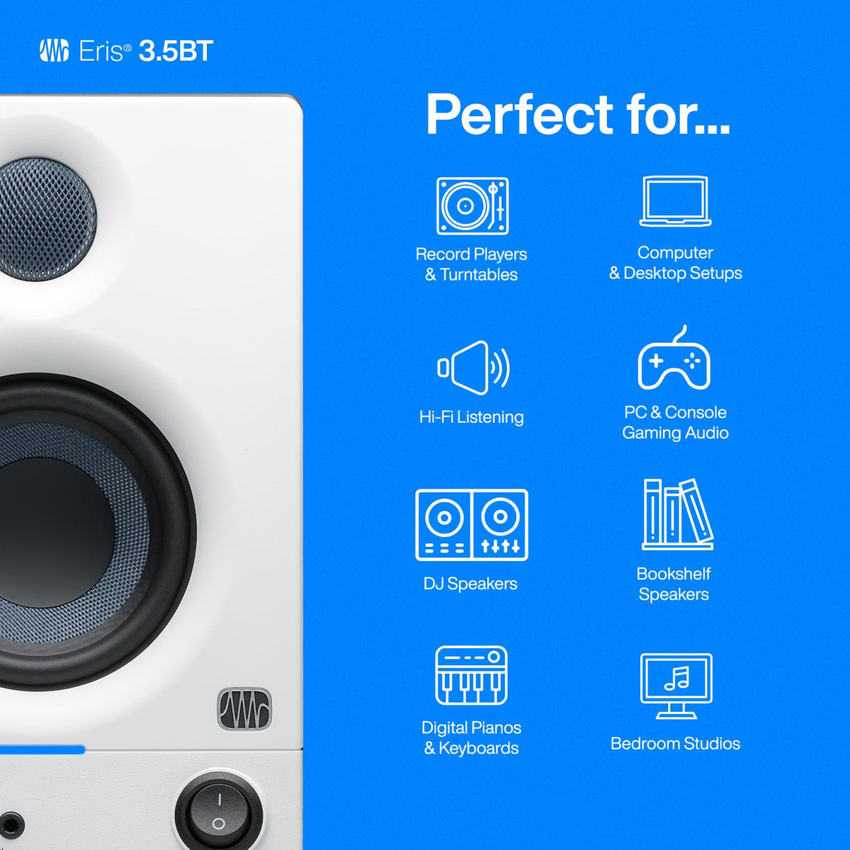 PreSonus Eris 3.5BT 3.5" Powered Bluetooth Studio Monitors