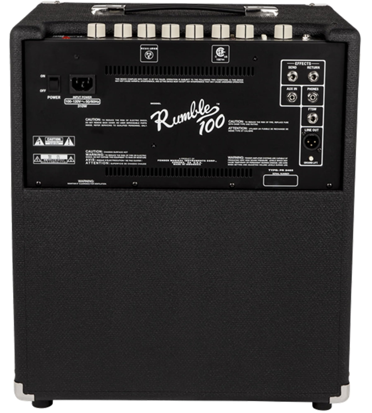 Fender Rumble 100 V3 12" 100W Bass Combo Amplifier