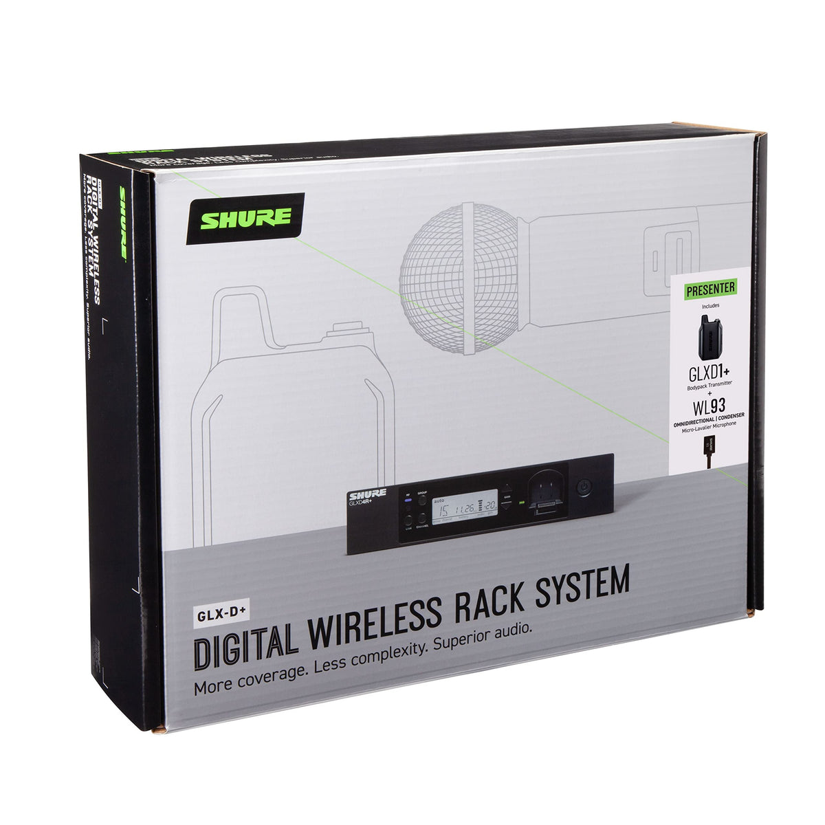 Shure GLXD14R+/93-Z3 Dual-Band Wireless Lavalier System