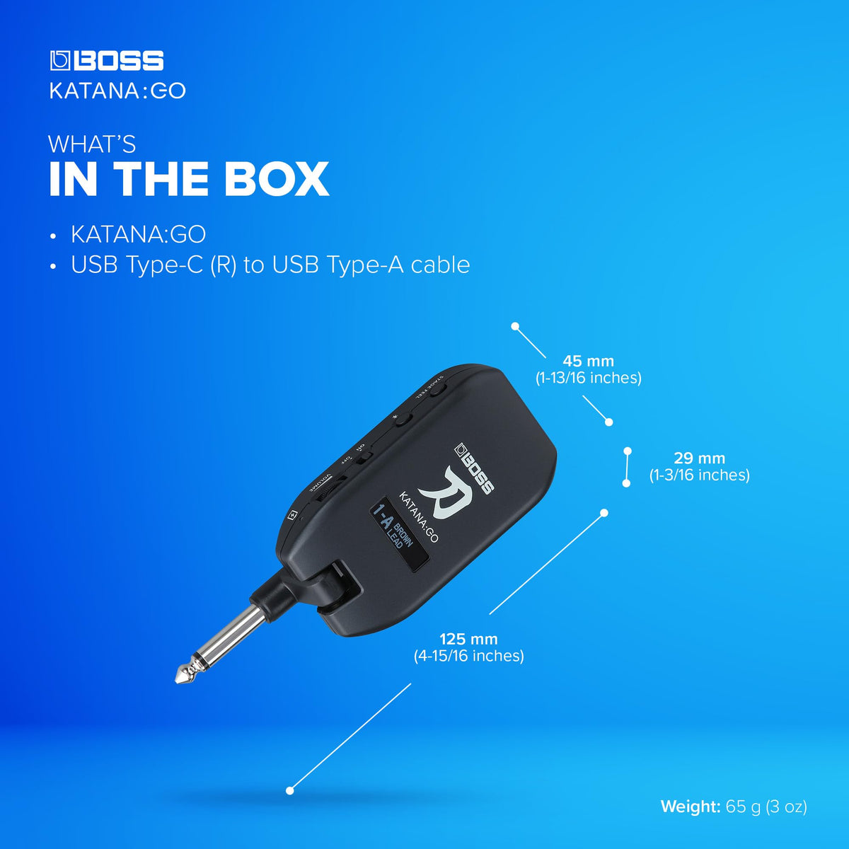 BOSS KTN-GO2 KATANA:GO Personal Headphone Guitar Amplifier