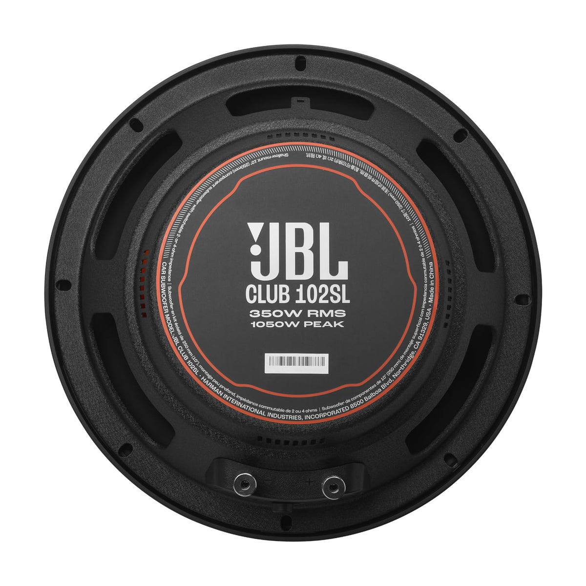 JBL CLUB 102SL 10" Shallow-Mount Subwoofer