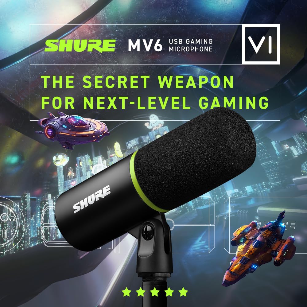 Shure MV6 USB Gaming Microphone