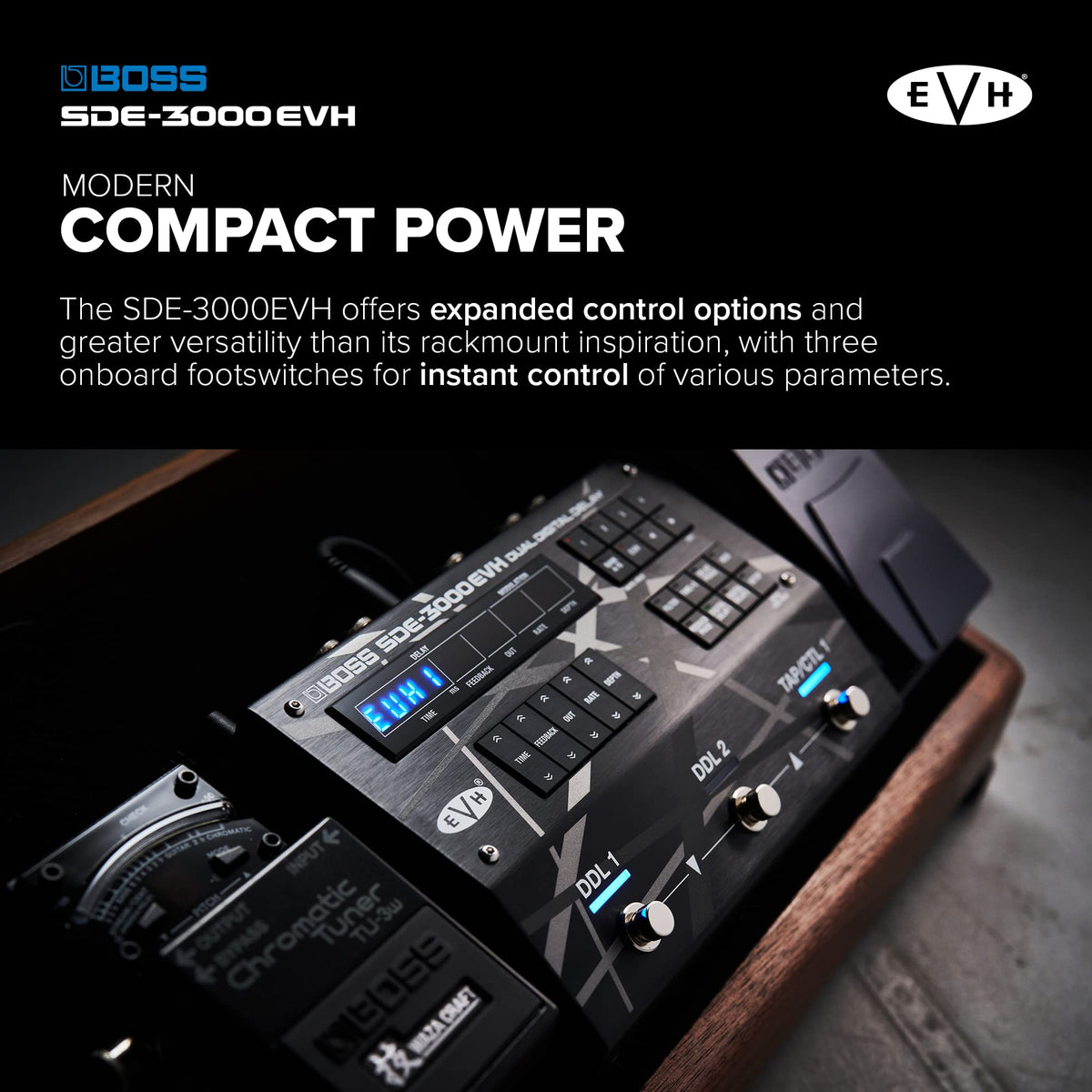 BOSS SDE-3000EVH Dual Digital Delay Pedal