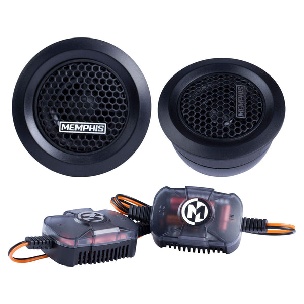 Memphis PRX10 1" PEI Dome Car Tweeters with Crossovers