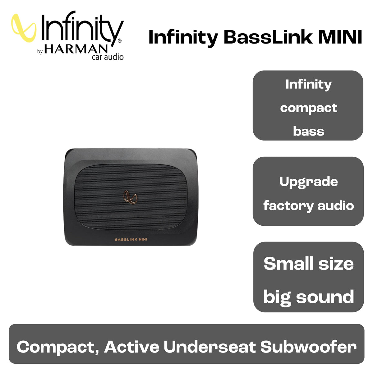 Infinity SUBBLMINIAM BassLink MINI 6 x 8" Powered Subwoofer