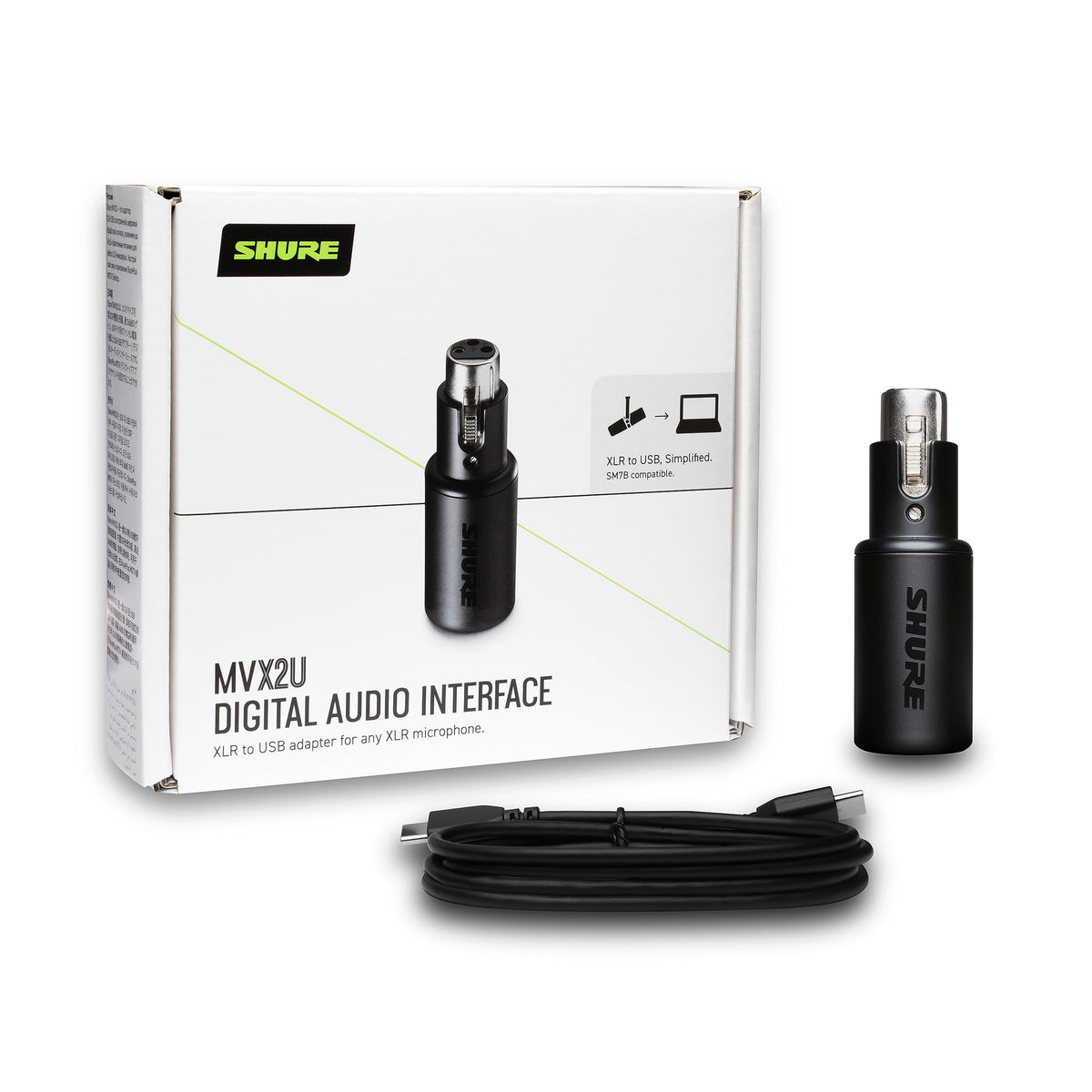 Shure MVX2U XLR-to-USB Digital Audio Interface