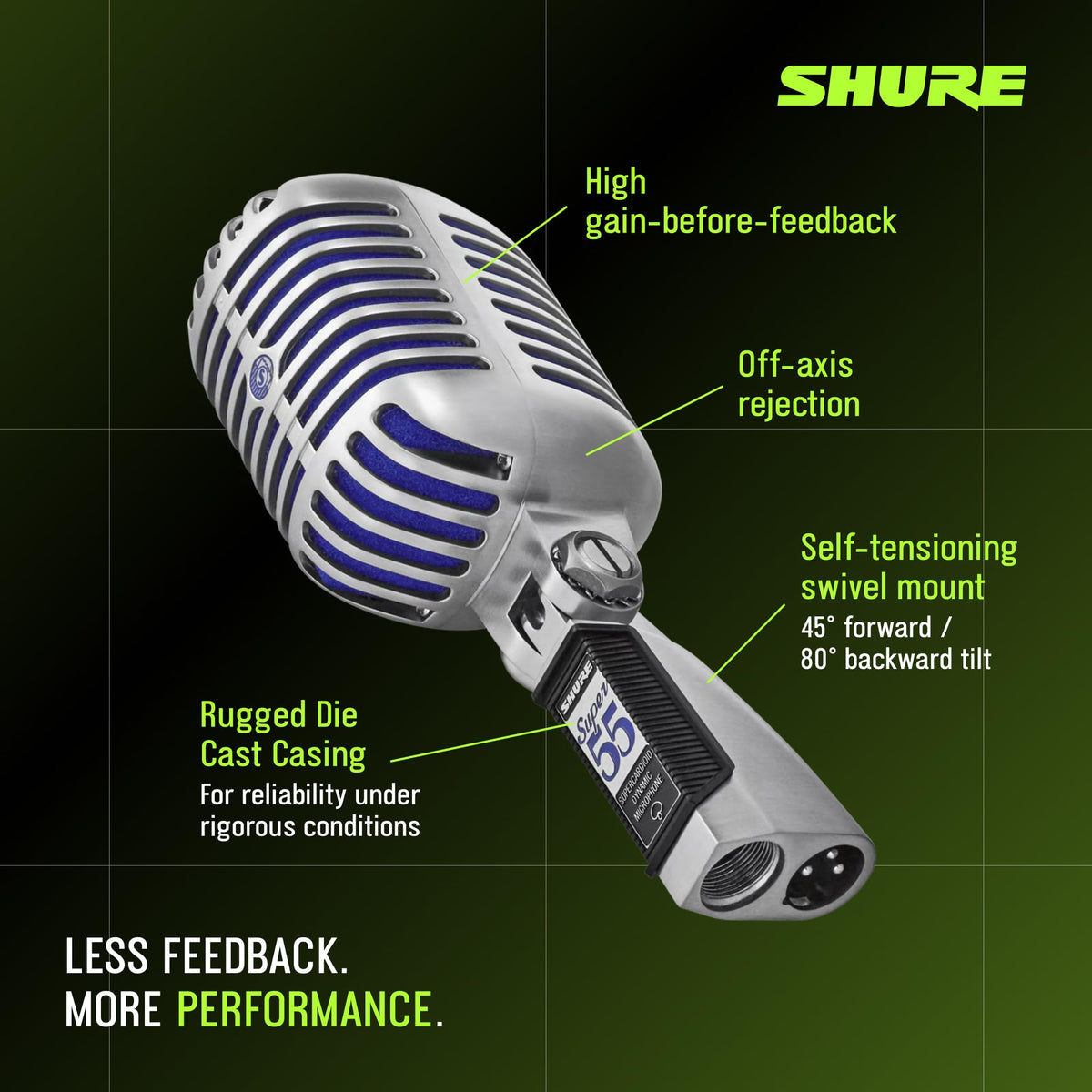 Shure SUPER 55 Deluxe Vocal Microphone