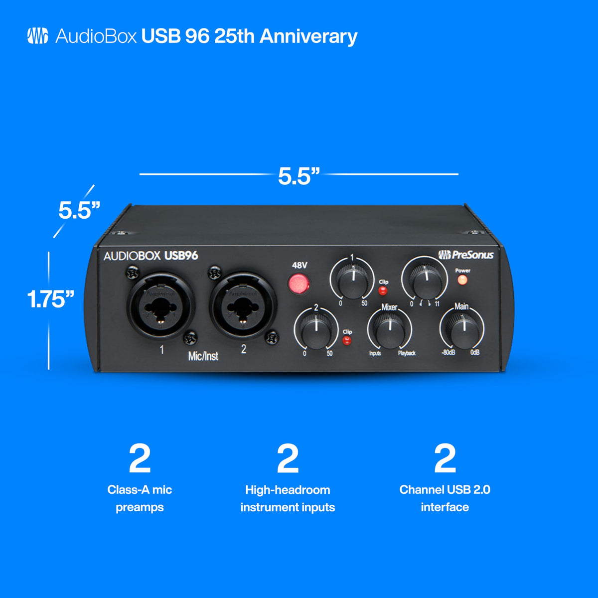 PreSonus AudioBox USB 96 USB Audio Interface