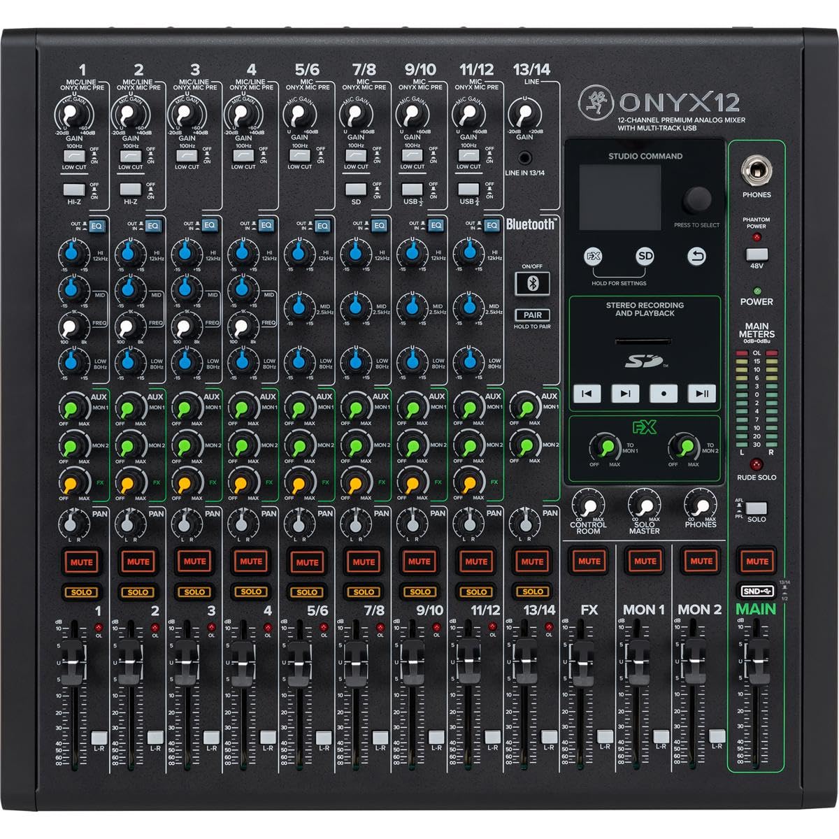 Mackie Onyx12 12-Channel Analog USB Mixer