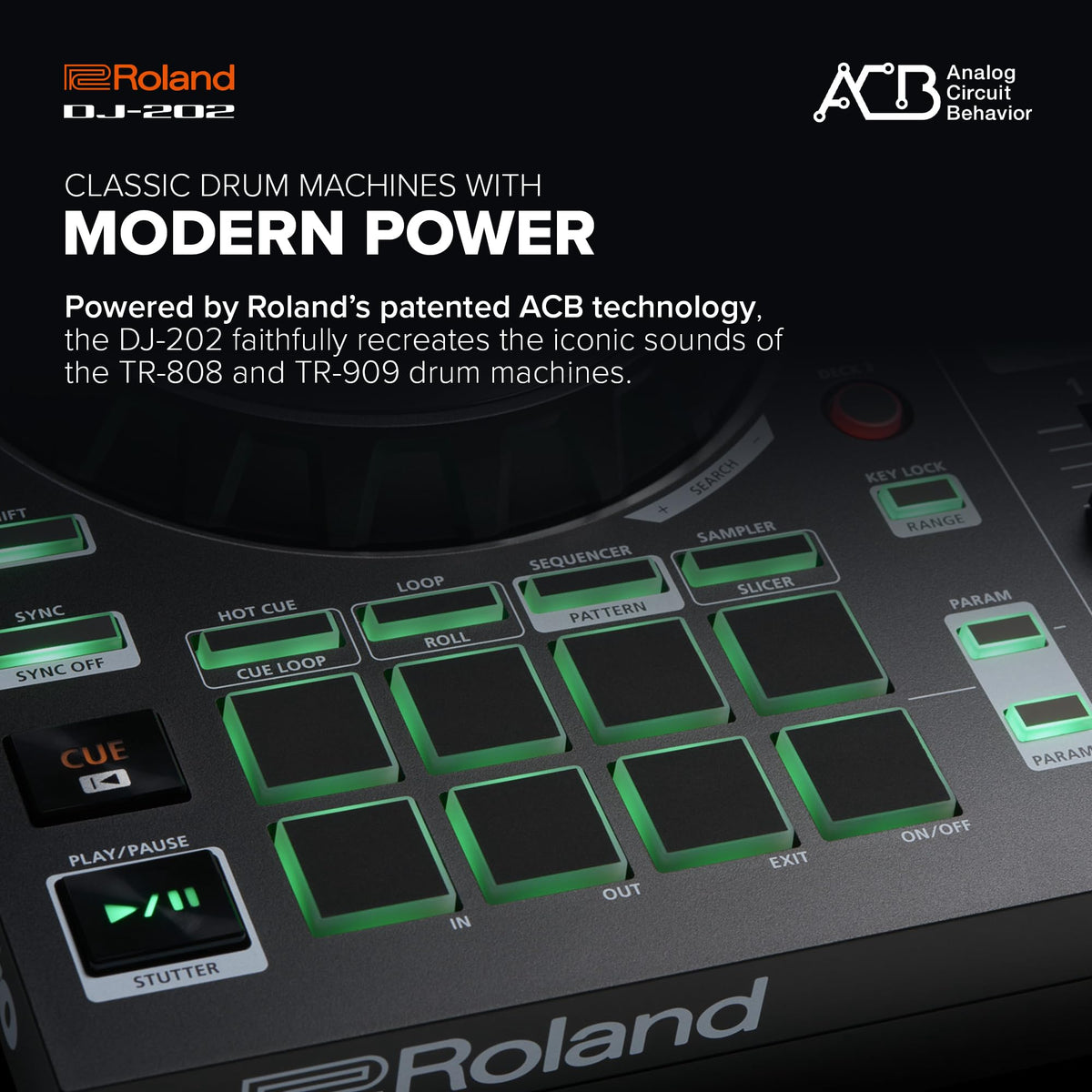 Roland DJ-202 Compact 2-Channel DJ Controller