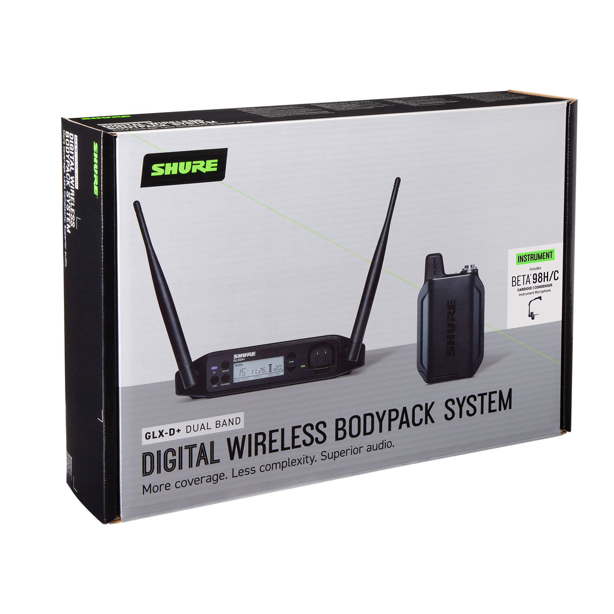 Shure GLXD14+/B98-Z3 Dual-Band Wireless Instrument System