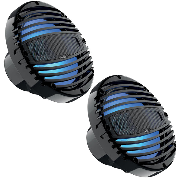 Hertz HMX8LD-TC 8" RGB LED Marine Coaxial Speakers