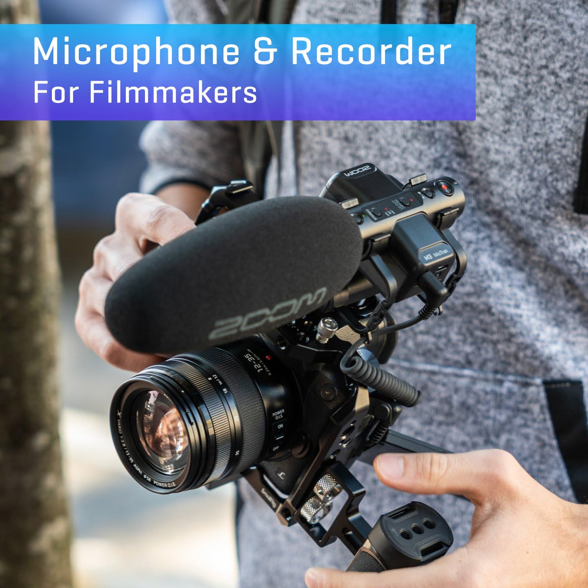 Zoom M3 MicTrak On-Camera Shotgun Microphone Recorder