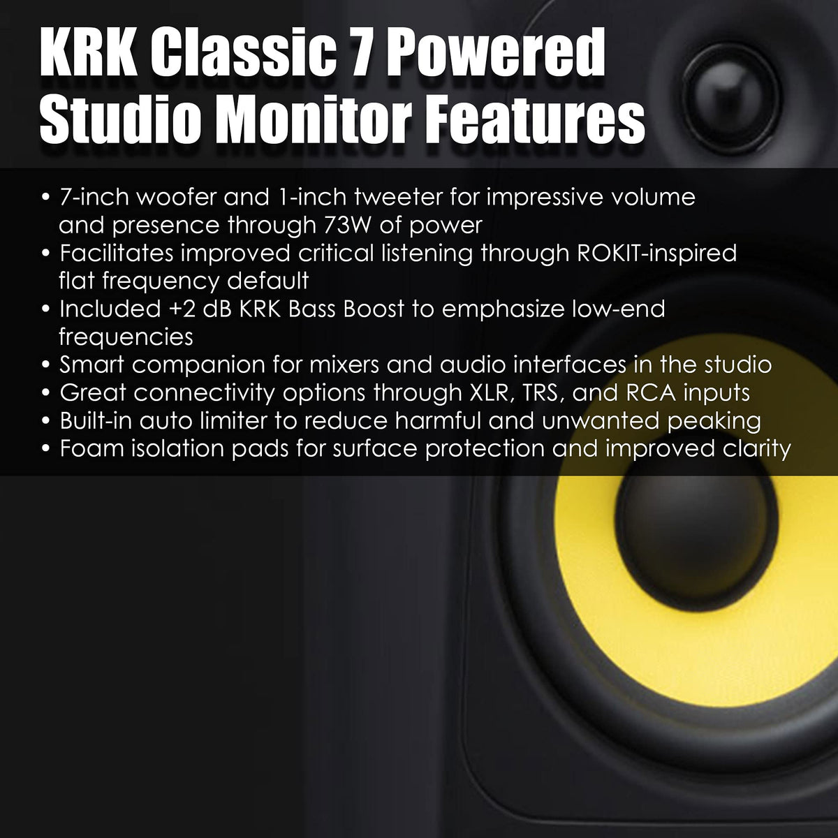 KRK CL7G3-NA Classic 7 7" Powered Studio Monitor