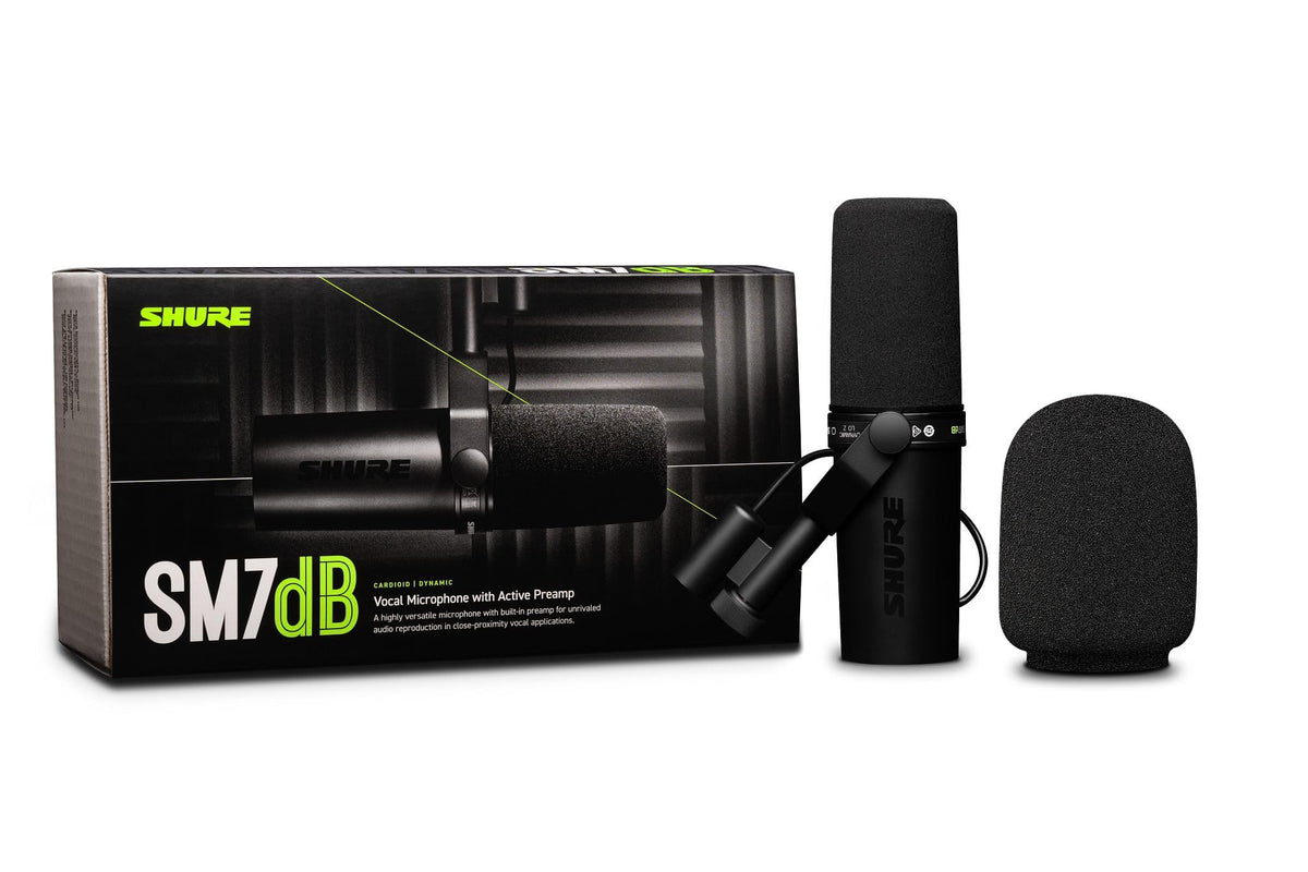 Shure SM7dB Dynamic Vocal Microphone with Built-In Preamp