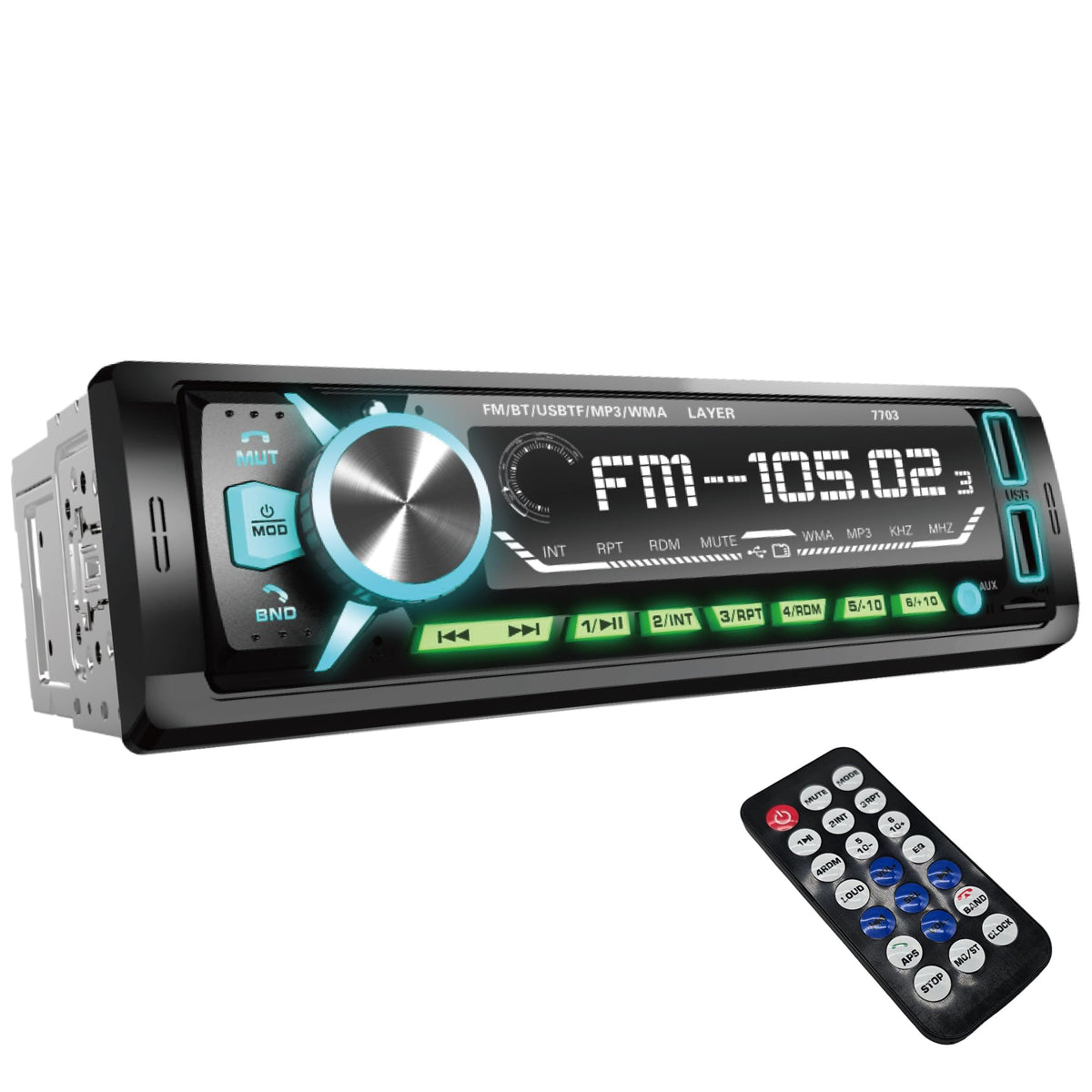 STX STX-70BT Single DIN Bluetooth Car Stereo