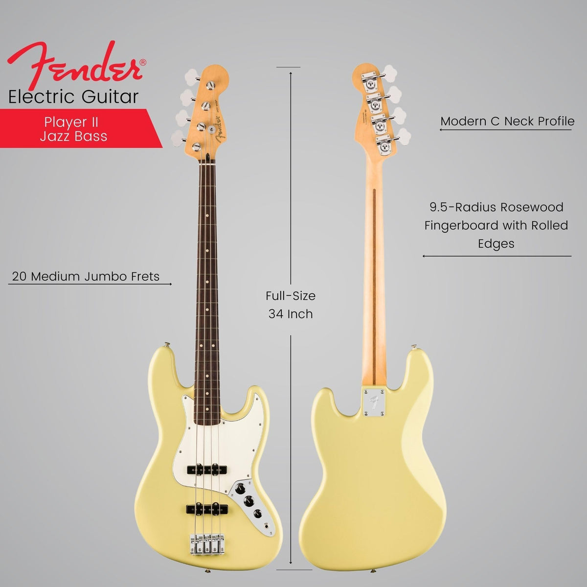 Fender 0140480561 Player II Jazz Bass