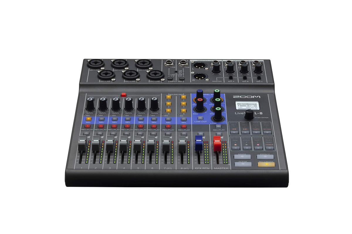 Zoom LiveTrak L-8 Digital Mixer and Multitrack Recorder