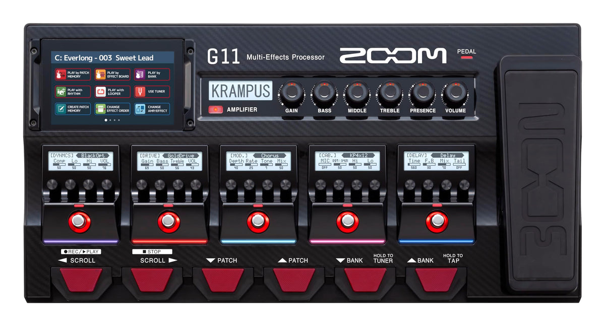 Zoom G11 Guitar Multi-Effects Processor with Expression Pedal