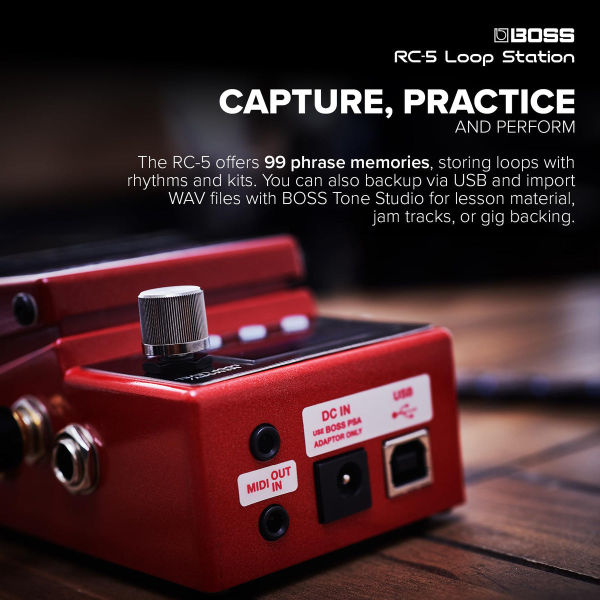 BOSS RC-5 Compact Stereo Loop Station Pedal