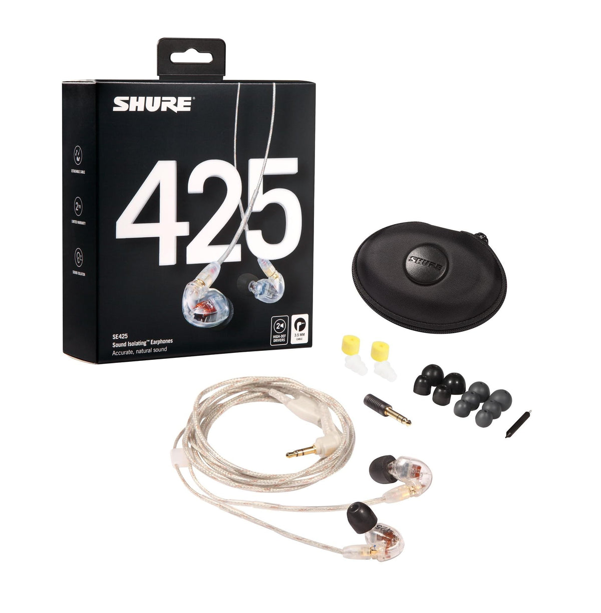 Shure SE425-CL Professional Sound Isolating Earphones