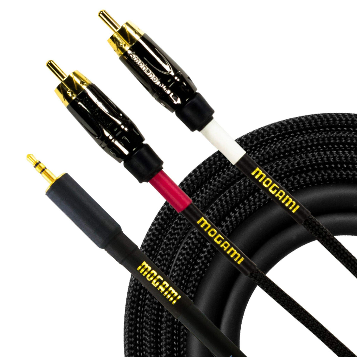 Mogami GOLD 3.5 2 RCA 20 3.5mm TRS To Dual RCA Cable