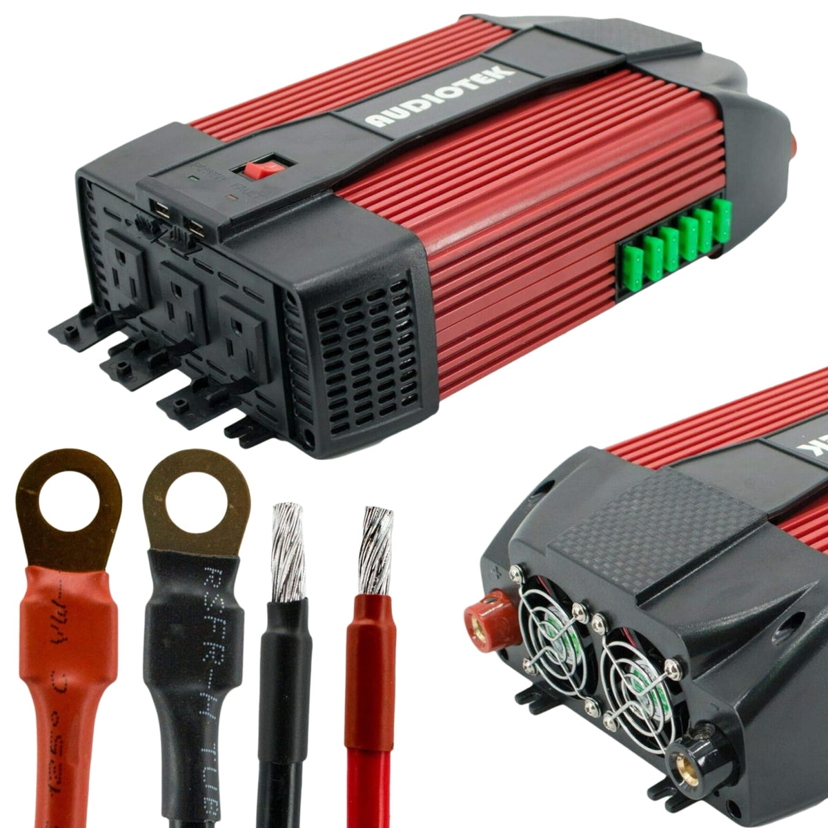 Audiotek PI3000 12V 1500W Power Inverter