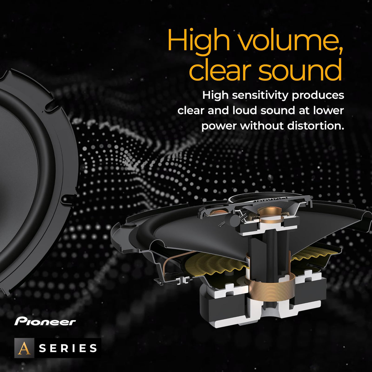 Pioneer TS-A1371F 5.25" 3-Way Coaxial Speakers