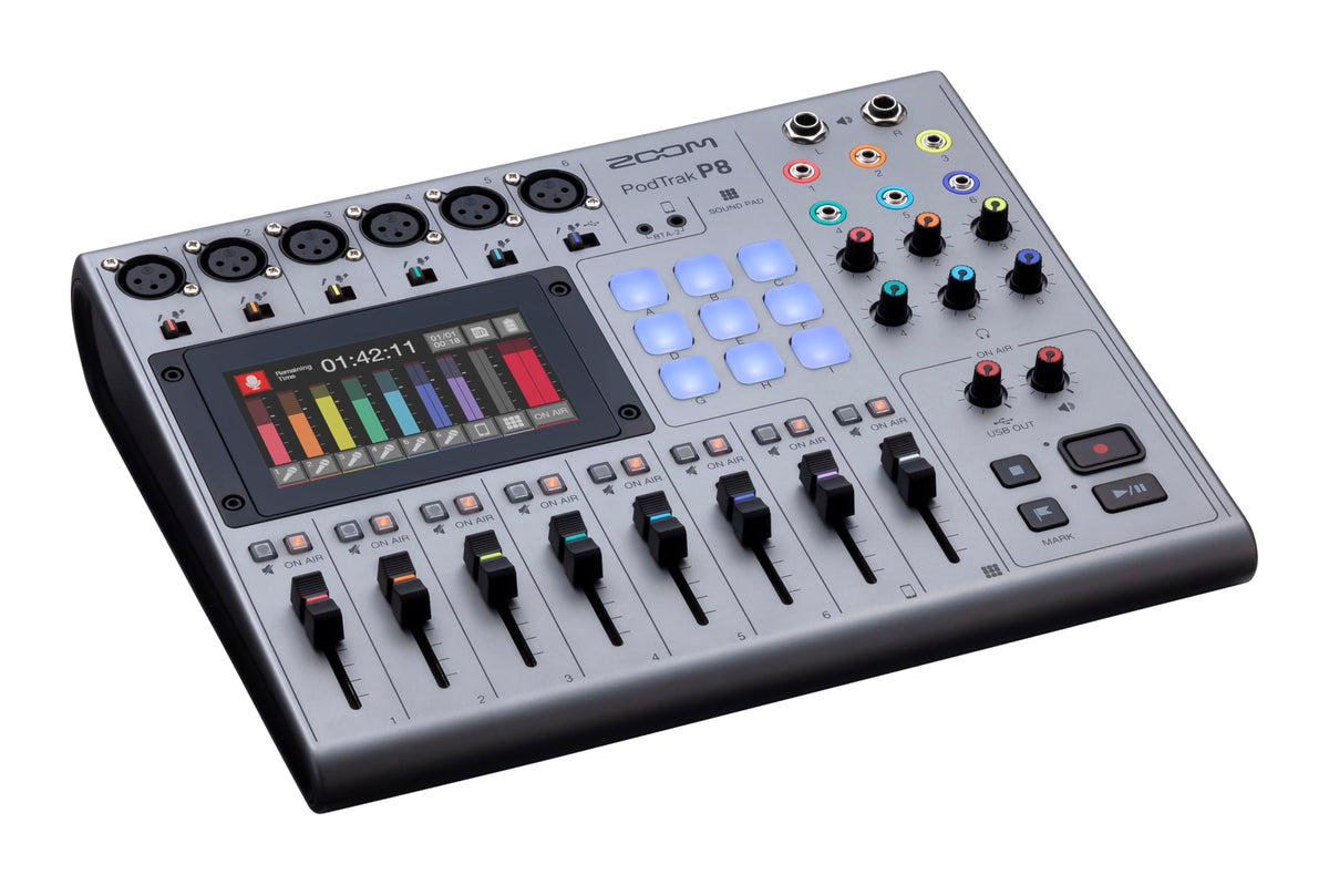 Zoom PodTrak P8 Podcast Recorder With USB Audio Interface