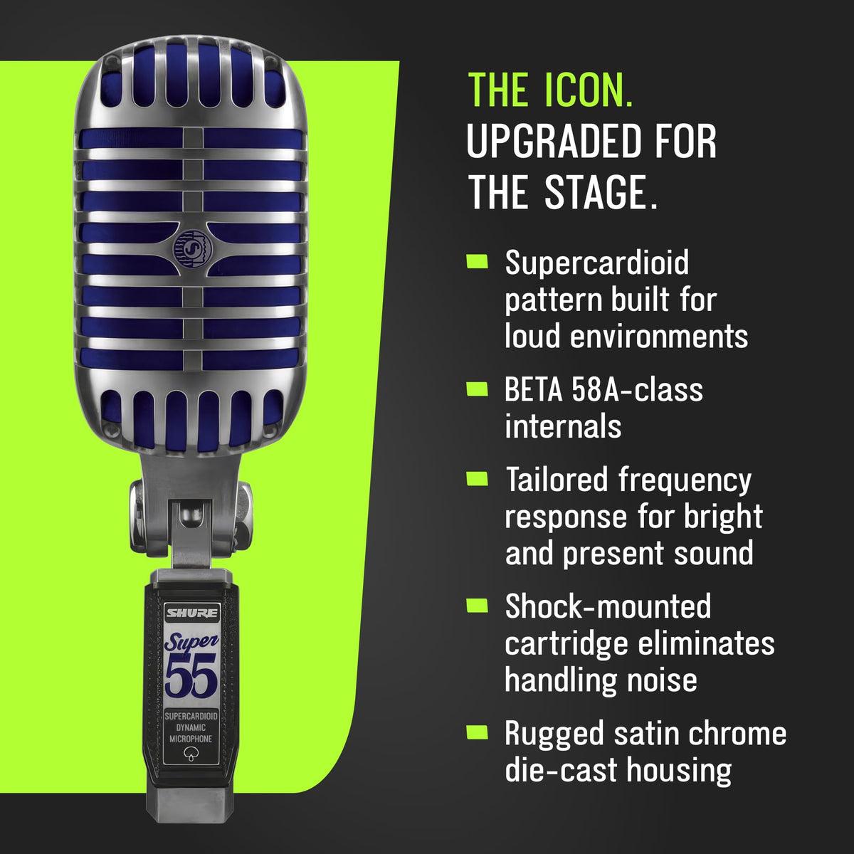 Shure SUPER 55 Deluxe Vocal Microphone