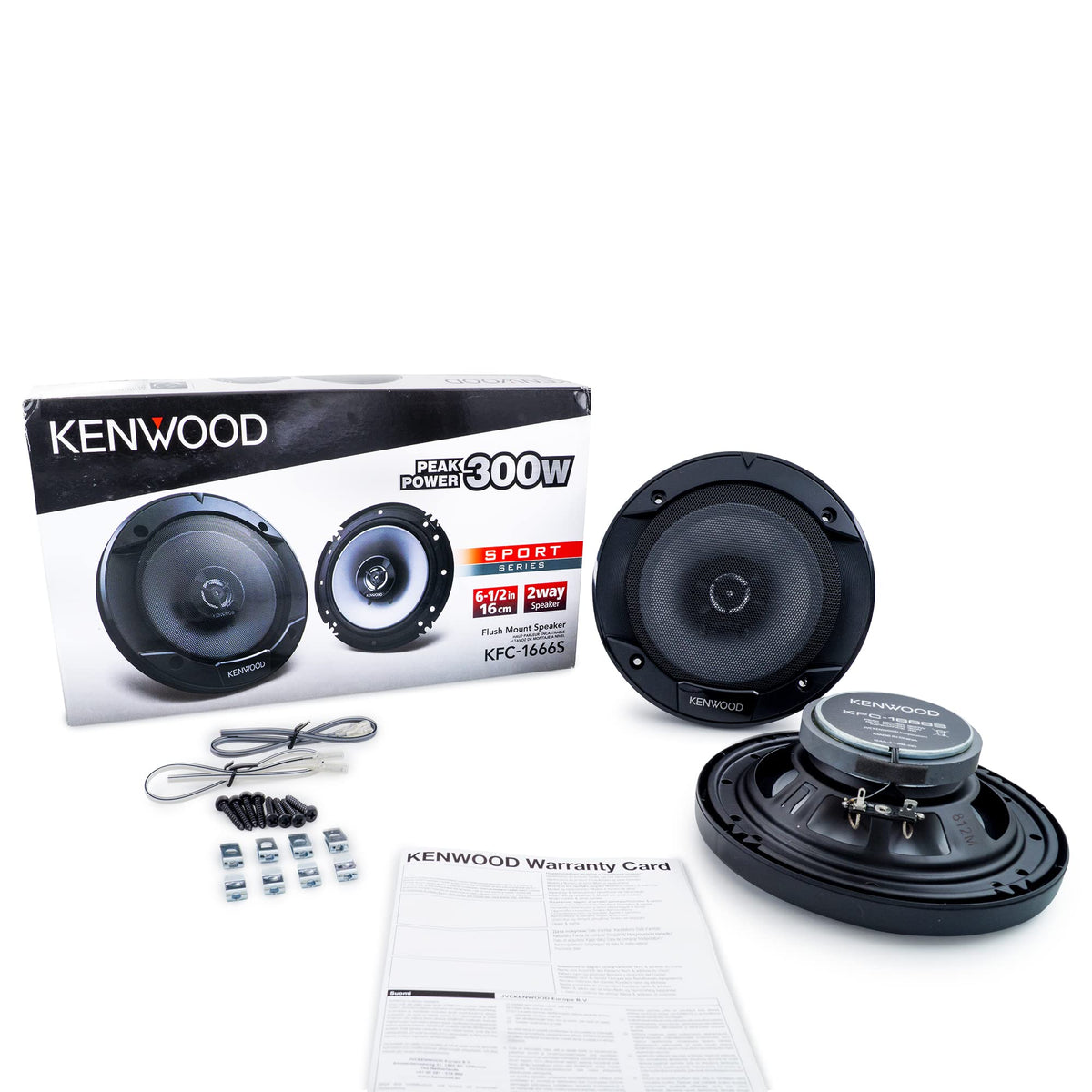 Kenwood KFC-1666S 6.5" 2-Way Coaxial Speakers