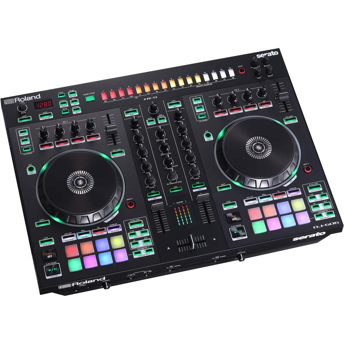 Roland DJ-505 Two-Channel Four-Deck DJ Controller