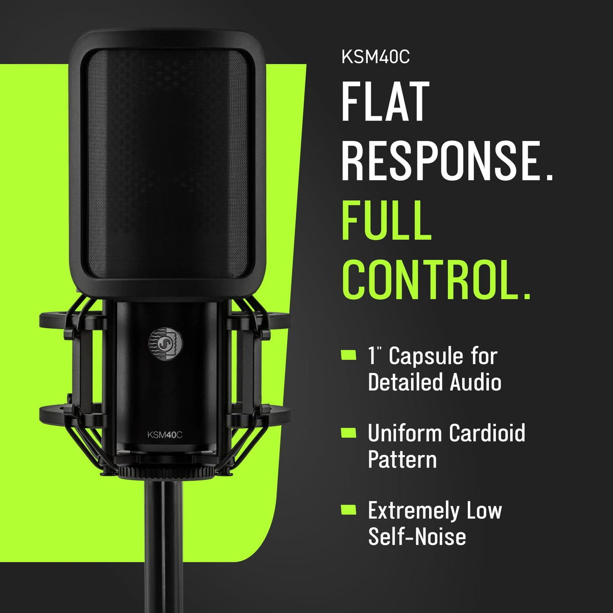 Shure KSM40C 1" Cardioid Condenser Microphone