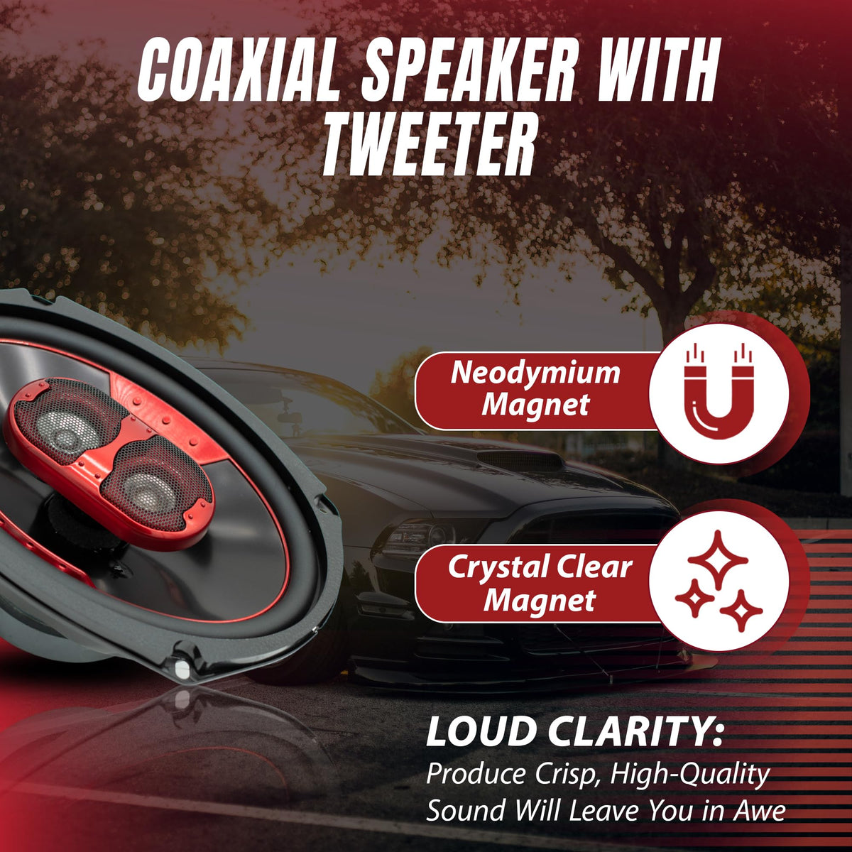 MB Quart XK2-169 6x9" 2-Way Coaxial Speakers
