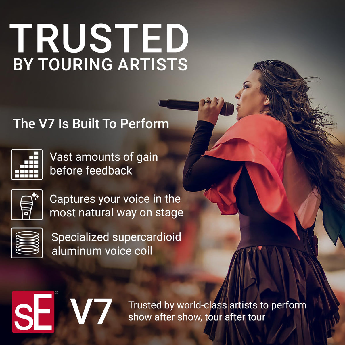 sE Electronics V7 NICKEL Dynamic Vocal Microphone