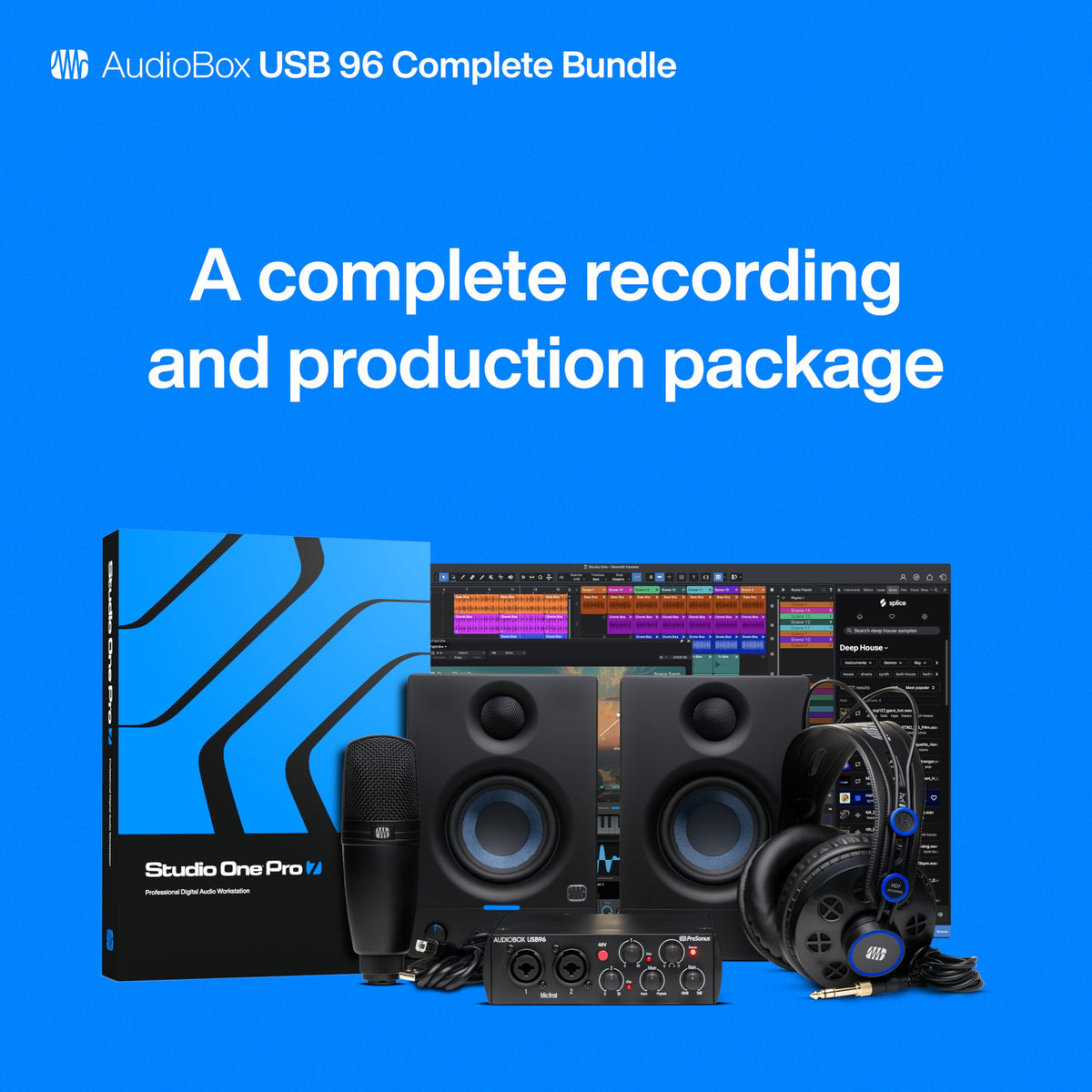 PreSonus AudioBox USB 96 Complete Recording Bundle