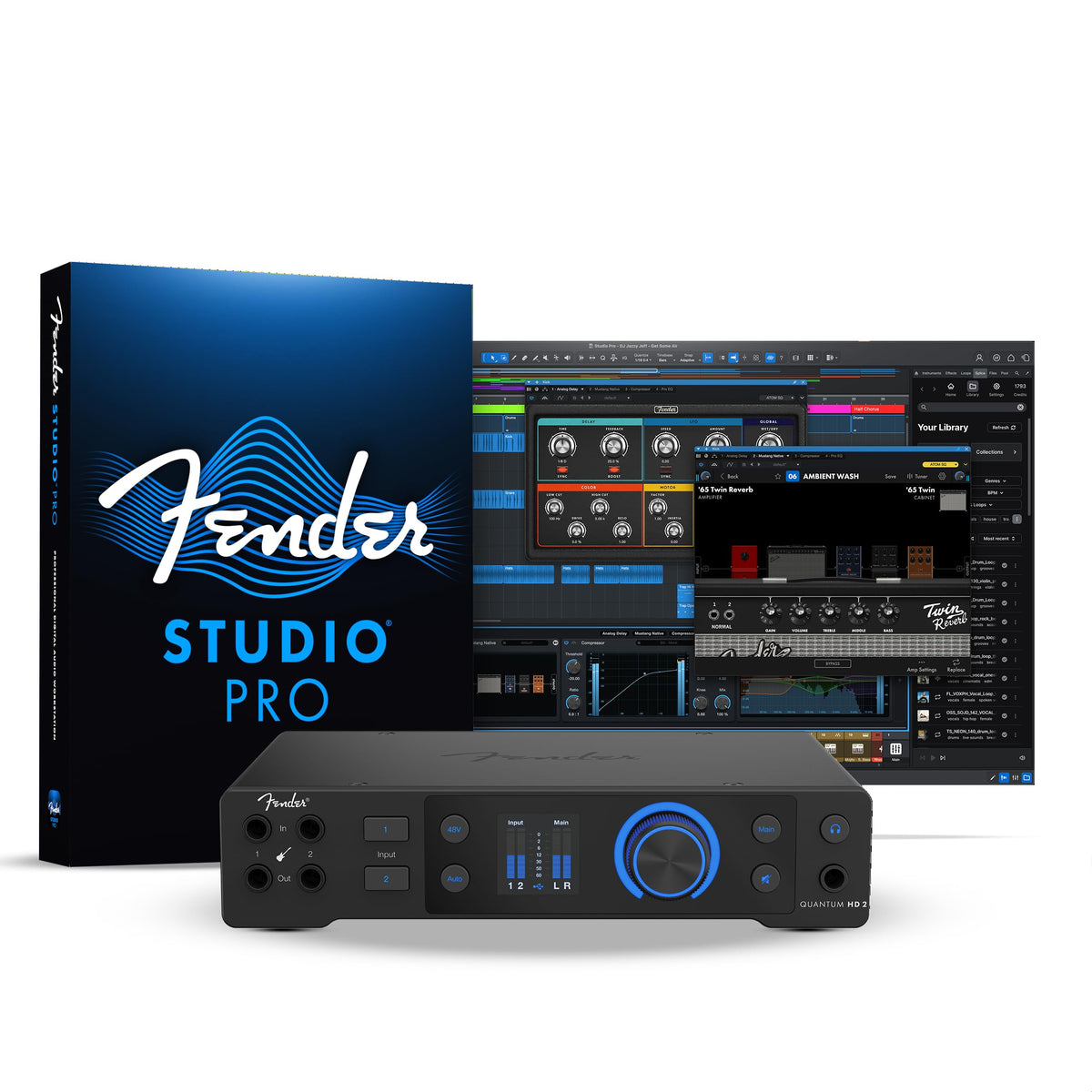 Fender QUANTUM HD2 20x24 USB-C Audio Interface
