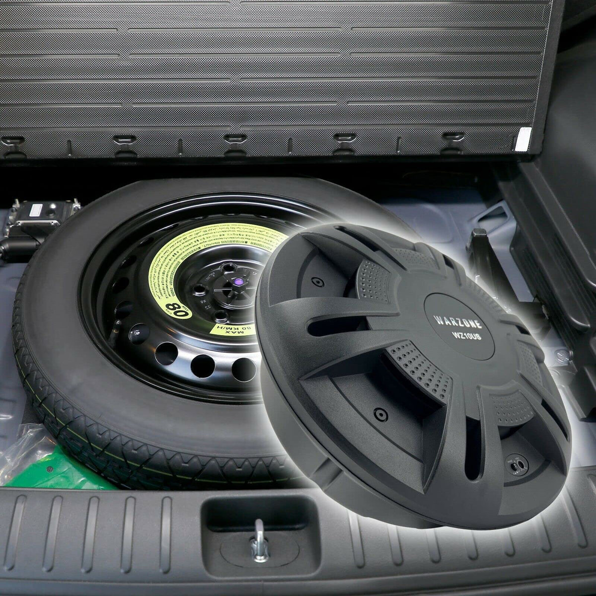 WARZONE WZ10US 10" Powered Spare Tire Subwoofer