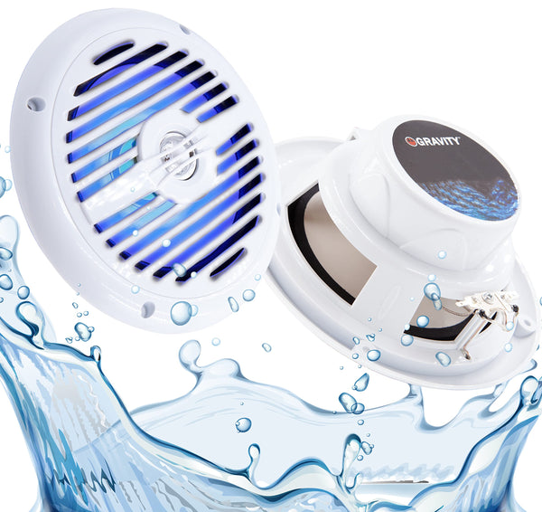 Gravity MG660-LBK 6.5" 2-Way Marine Speakers