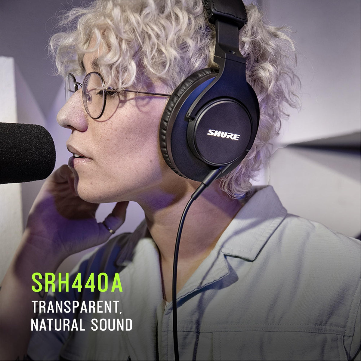 Shure SRH440A Over-Ear Studio Headphones