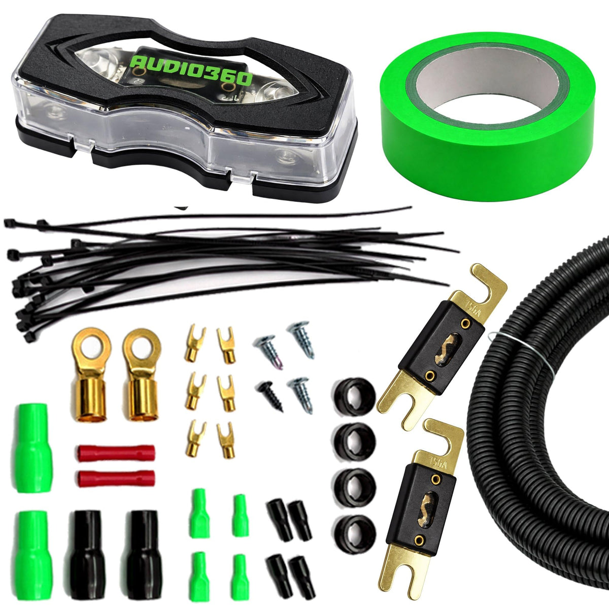 AUDIO360 AD4CXL 4 AWG Amplifier Wiring Kit