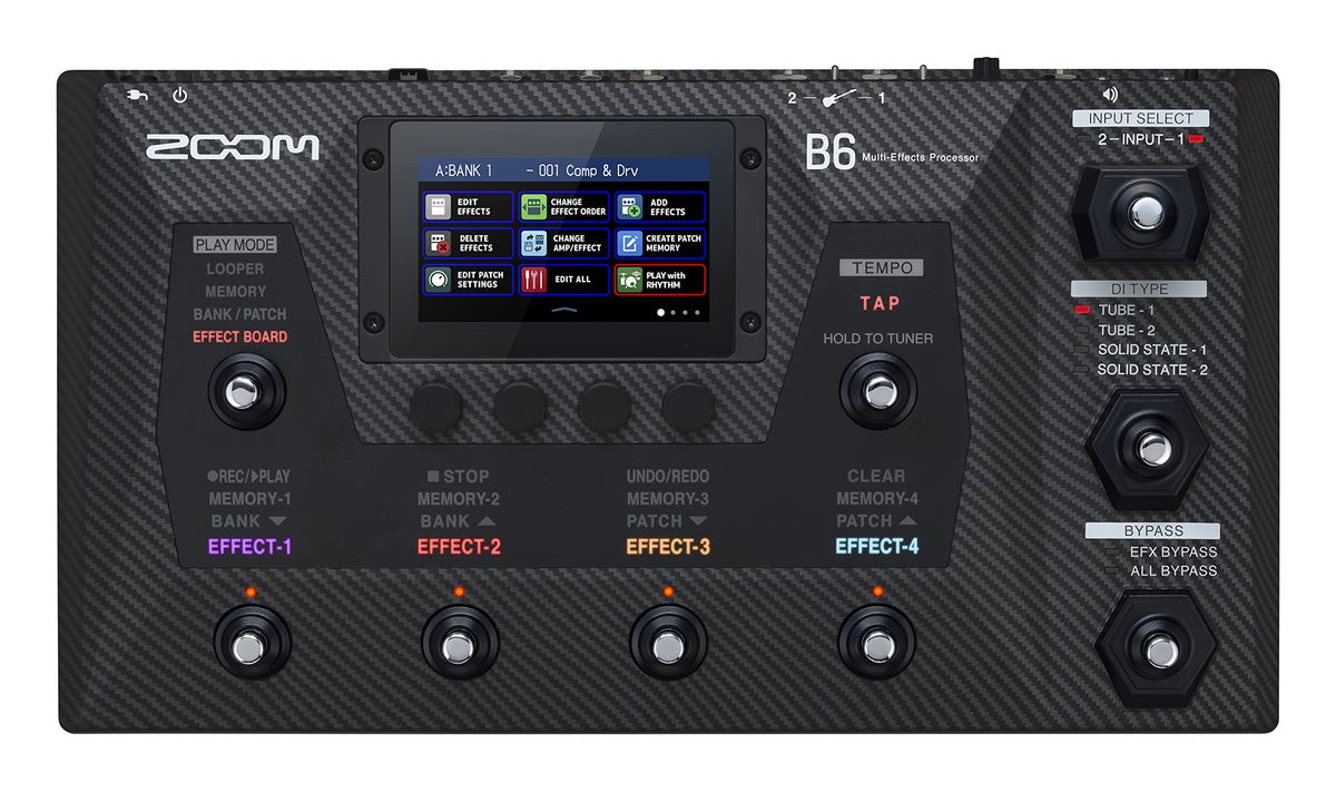 Zoom B6 Bass Multi-Effects Processor