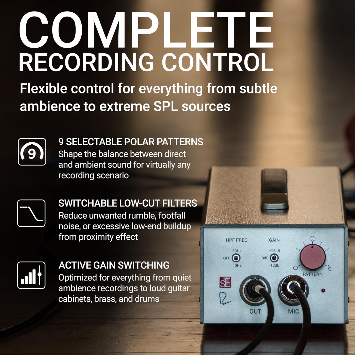 sE Electronics RNT Multi-Pattern Tube Condenser Microphone