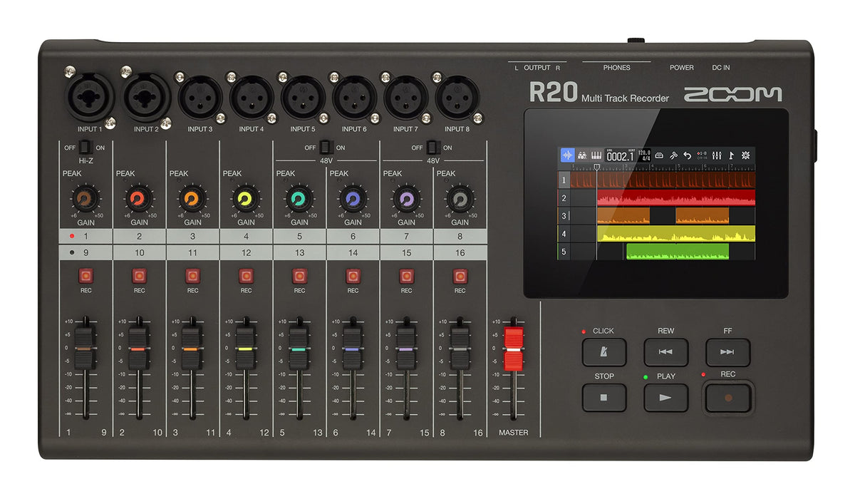 Zoom R20 16-Track Multitrack Recorder